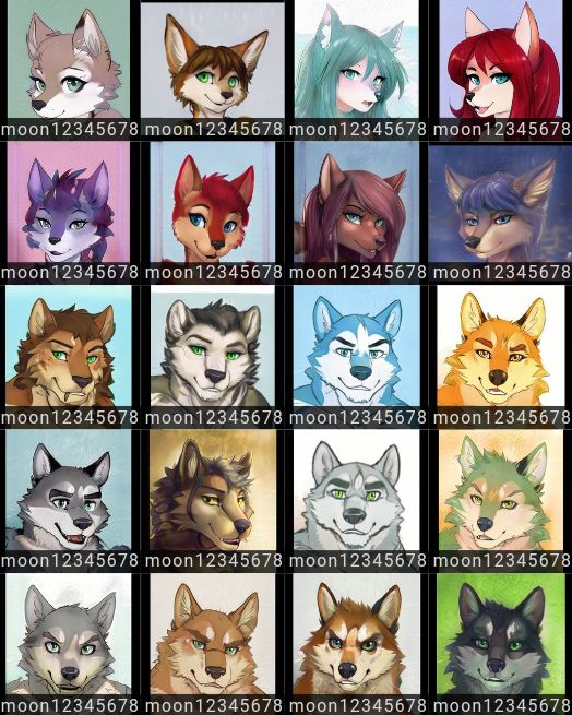 Random furries created by artbreeder.