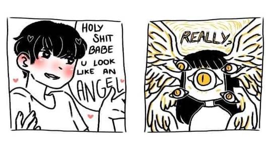 This is why biblical angels always start with “Fear not”