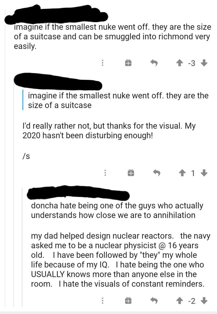 Really smart guy in my local subreddit