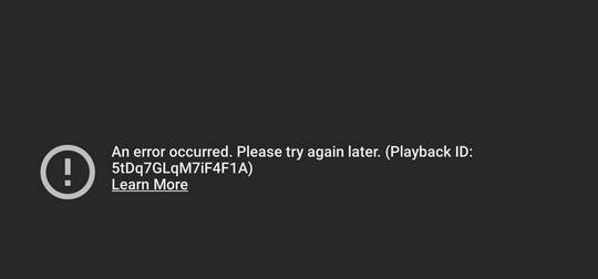 Recently starting getting this error on YouTube in Safari? I'm on Catalina