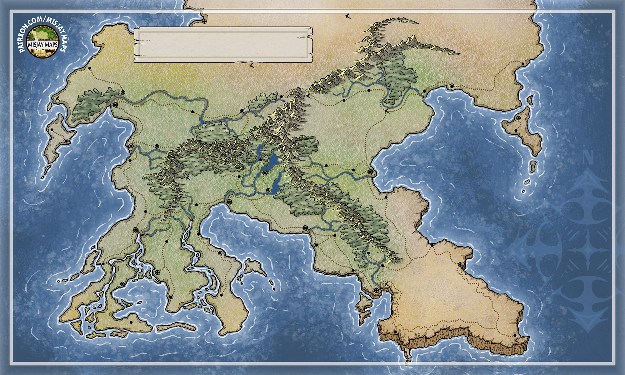 [Region Map] My first pictorial-type Region map - as in: not completely ...