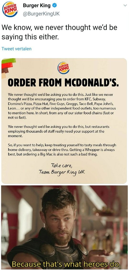 Respect to Burger King