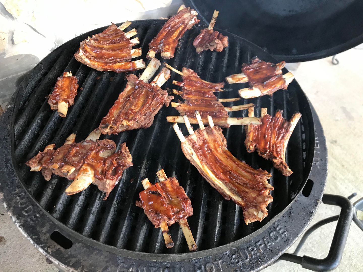 Ribs off the whitetail die I shot. Awesome, if you cook them right.