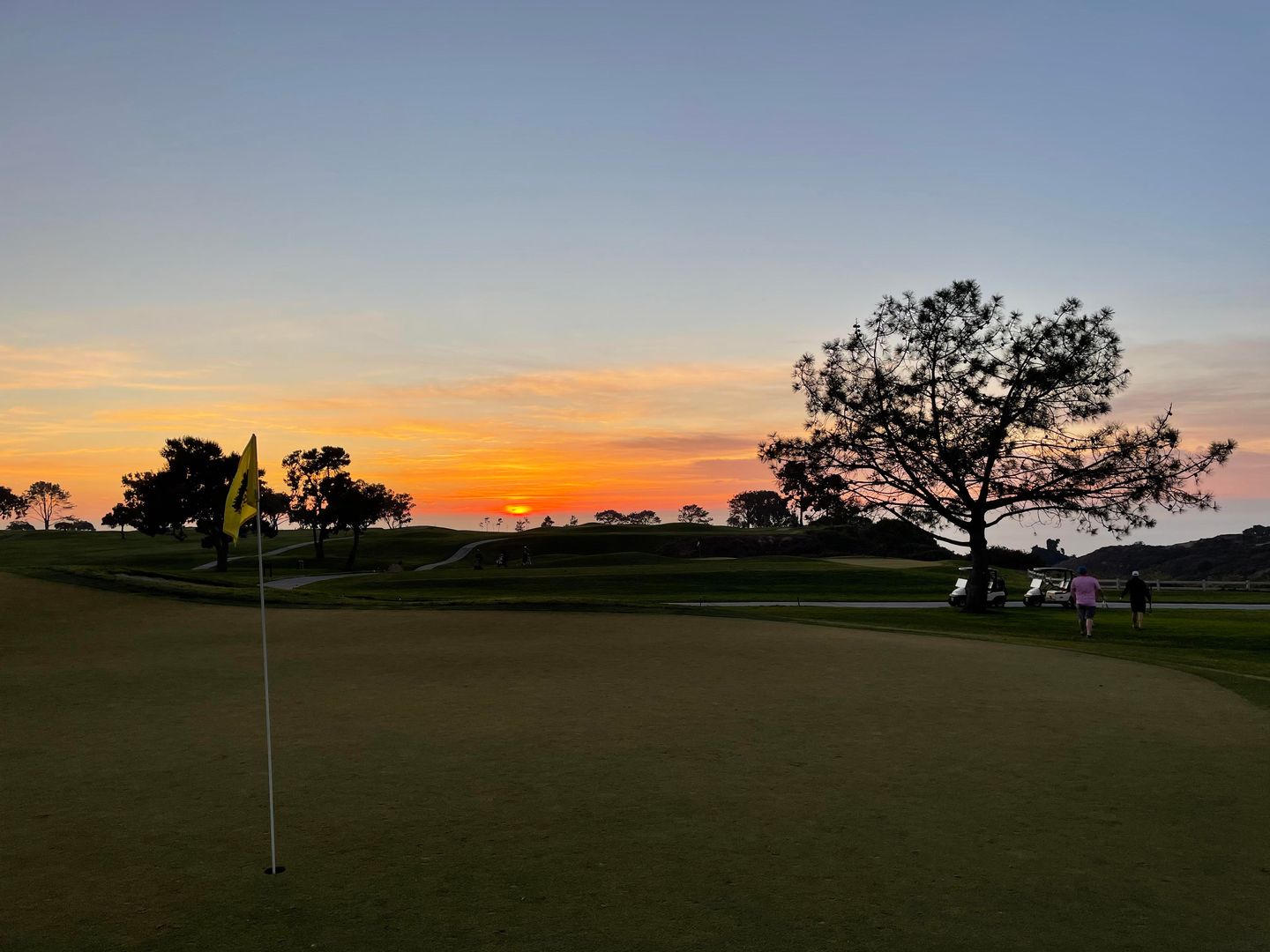 Right after 18 at Torrey Pines North Course