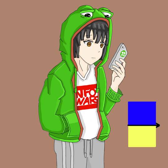 Right Wing Anime Girl Art