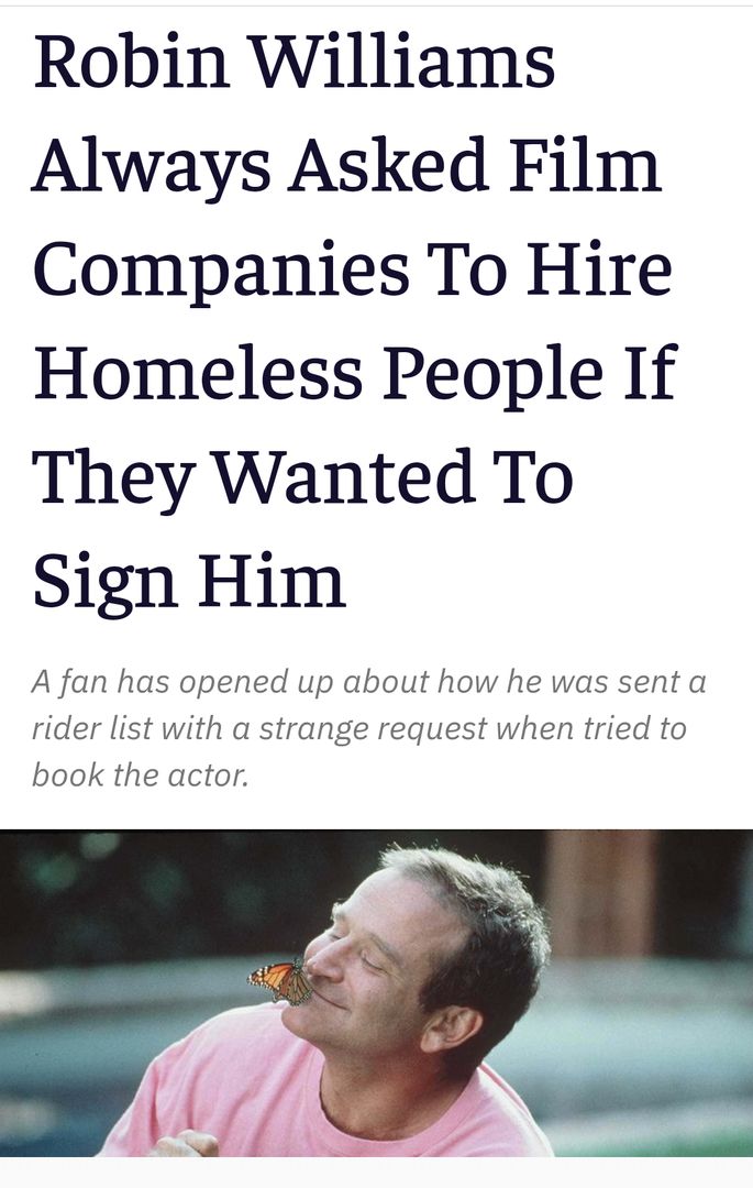 Robin Williams being a bro