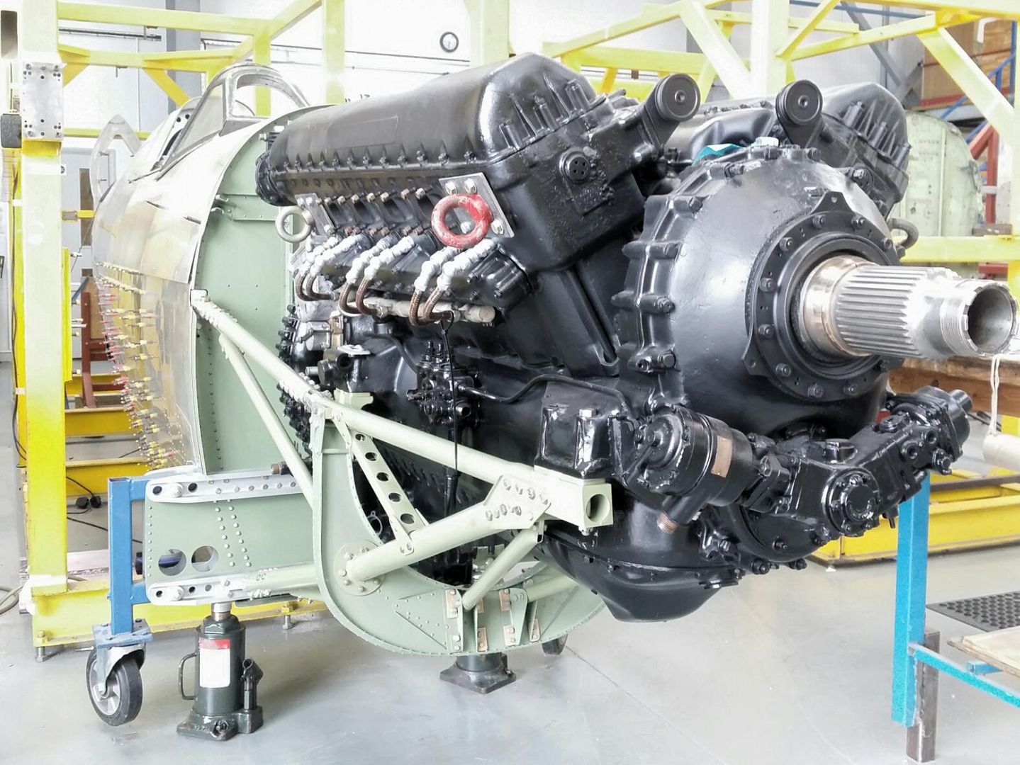 Rolls-Royce Merlin 3 on a static spitfire.