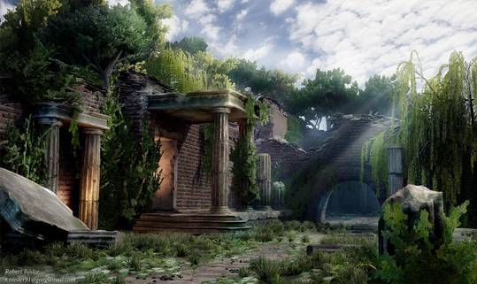 Roman garden.