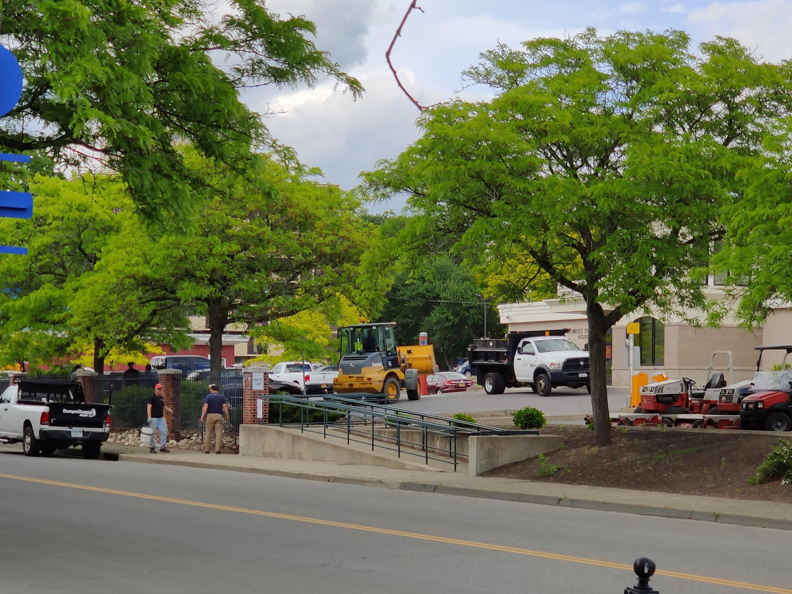 RPI is removing all of the rocks from the Blitman landscaping ahead of ...