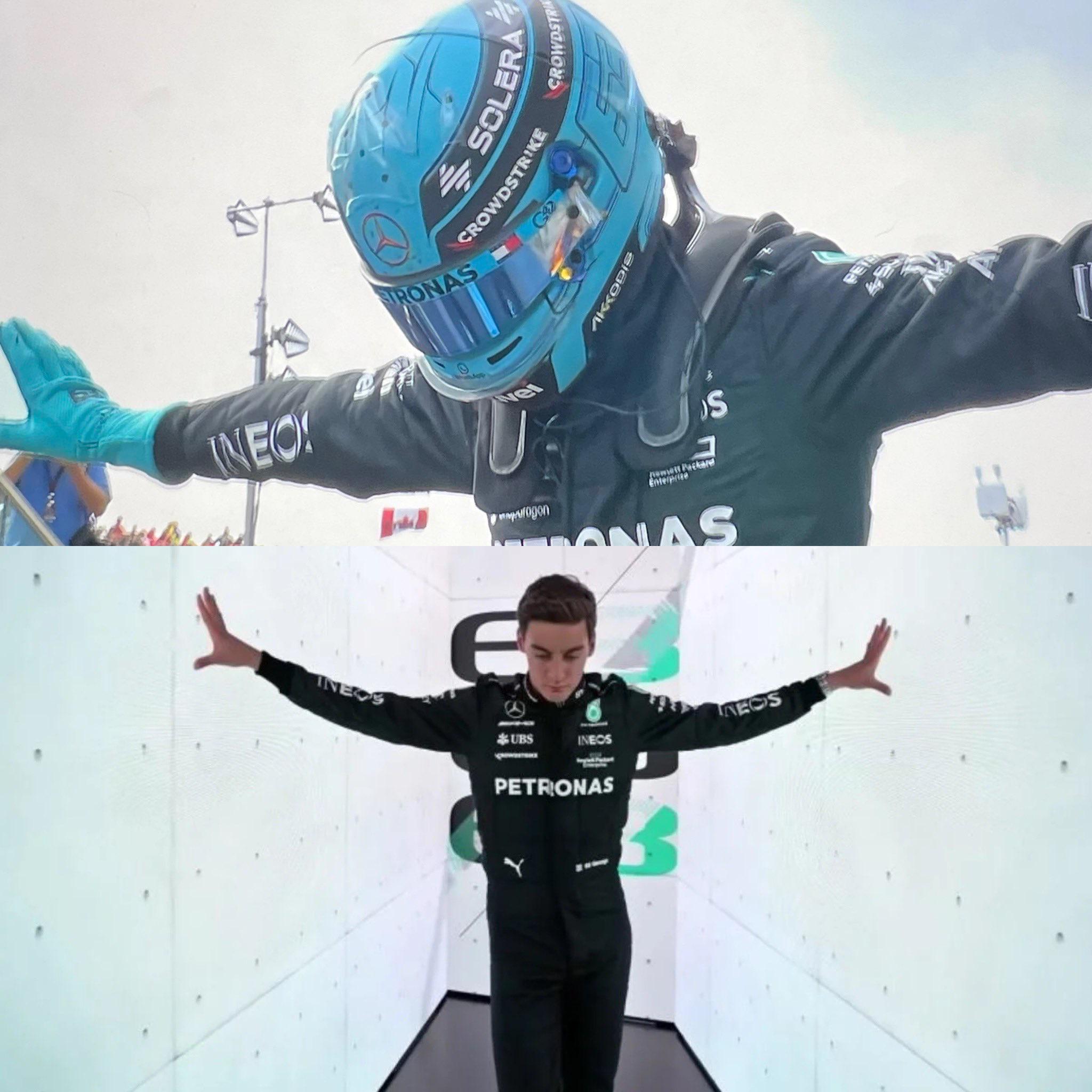 Russell did his intro pose!!