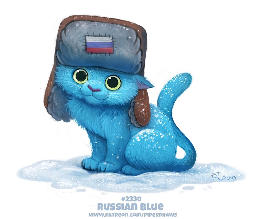 Russian Blue by Piper Thibodeau