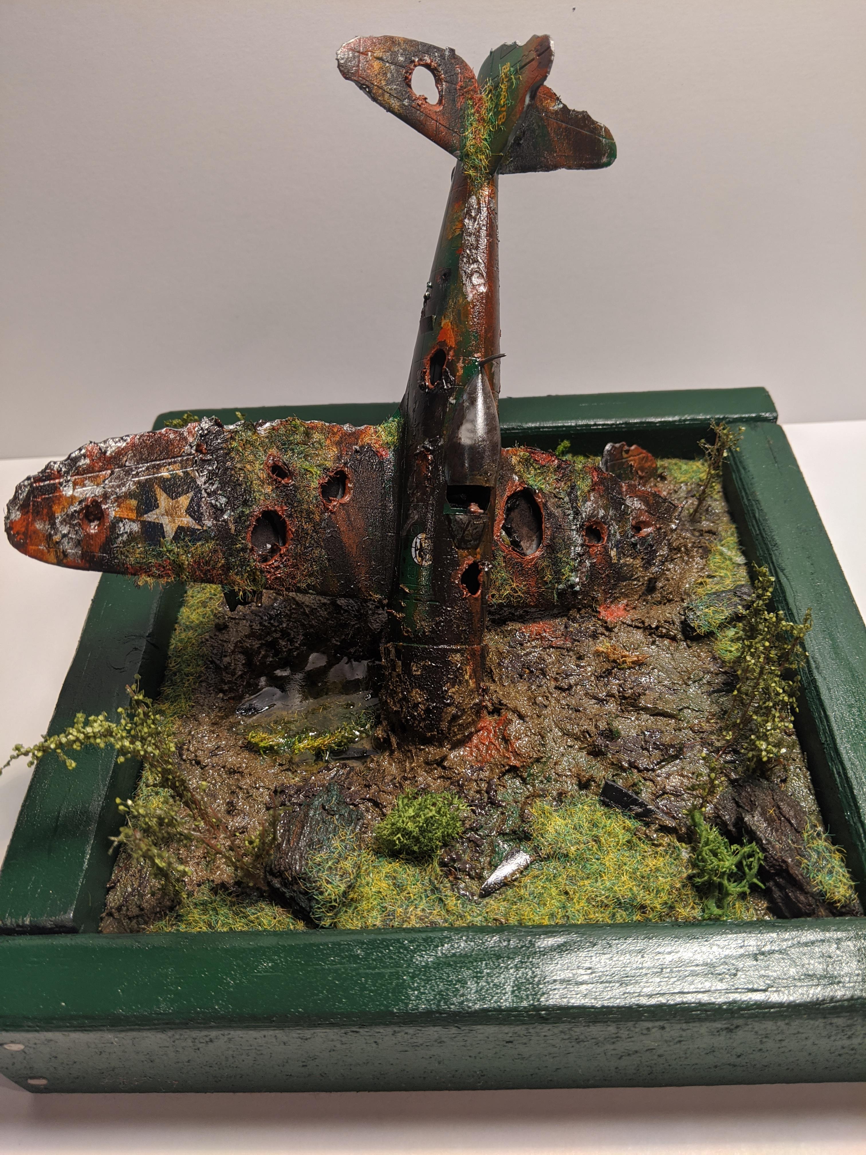 Ww2 Rusted Plane Rusted out WW2 plane diorama. | Scrolller