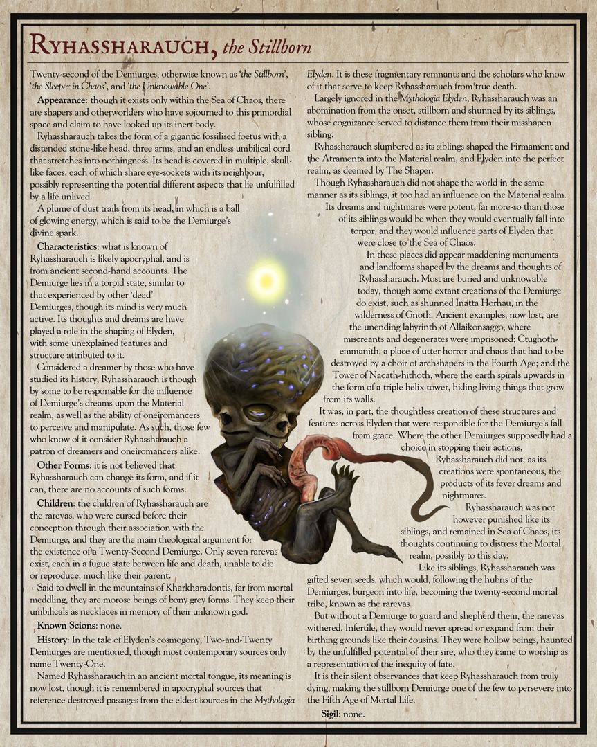 RYHASSHARAUCH, the Stillborn