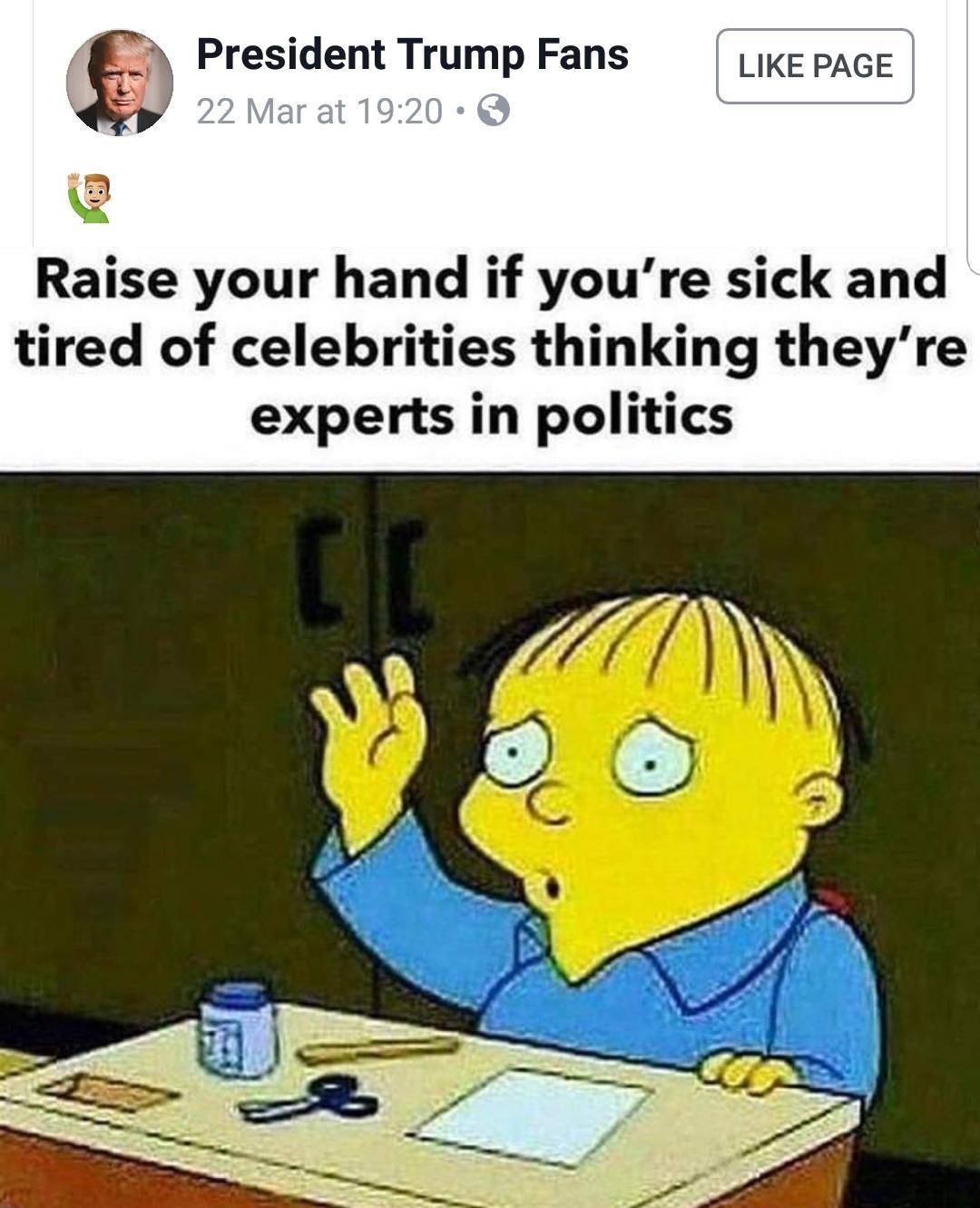 Hilarious lack of self-awareness