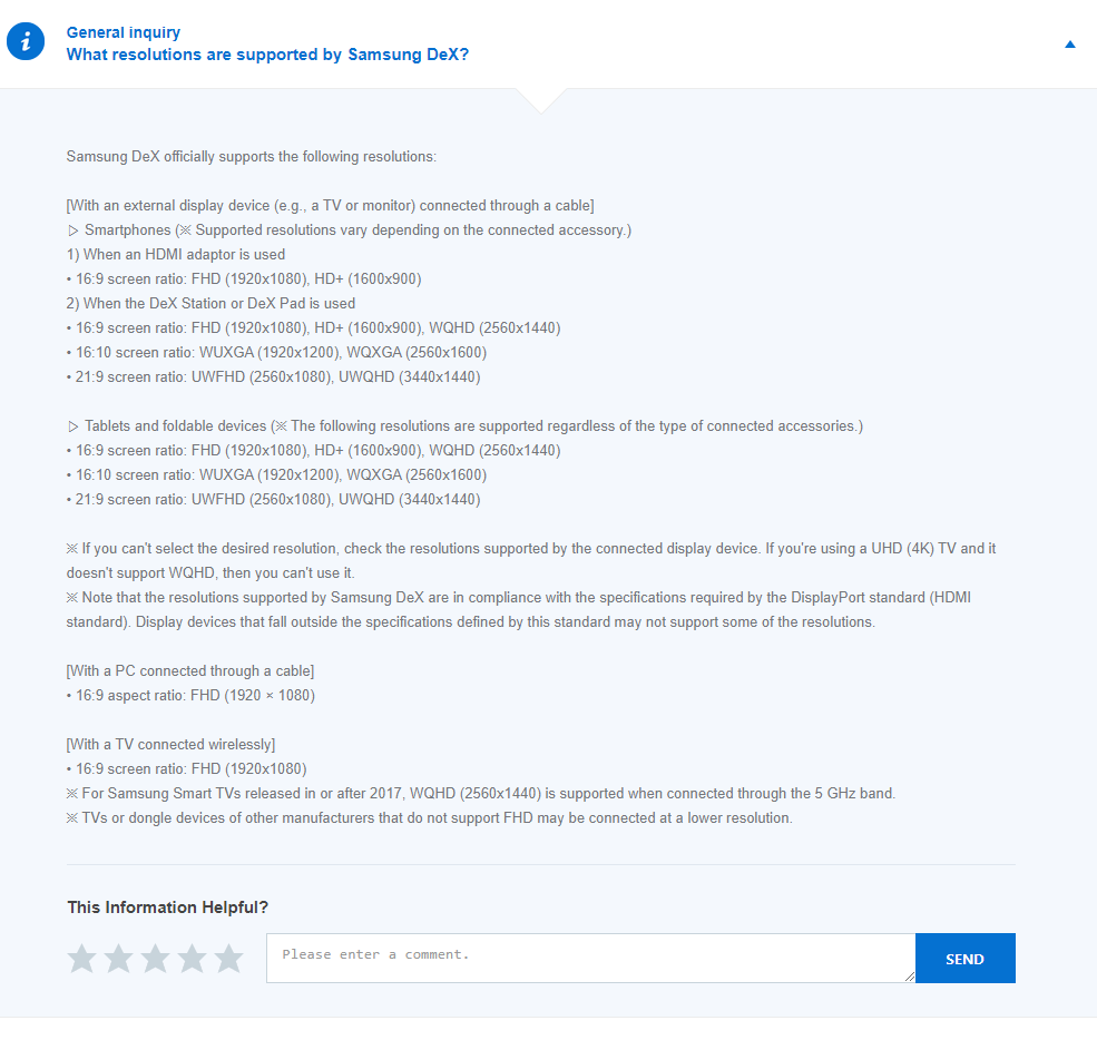 Samsung Dex Resolution