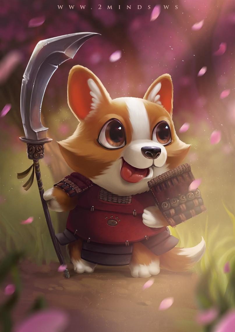 Samurai Corgi by 2Minds Studio