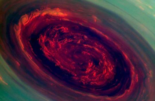 Saturn’s polar vortex