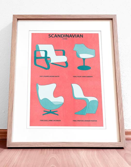 Scandinavian Chairs Illustration
