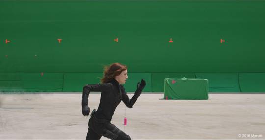 Scarlett Johansson had to do some parts of the Airport Battle alone since she was the only character with no CGI required from Team Iron Man