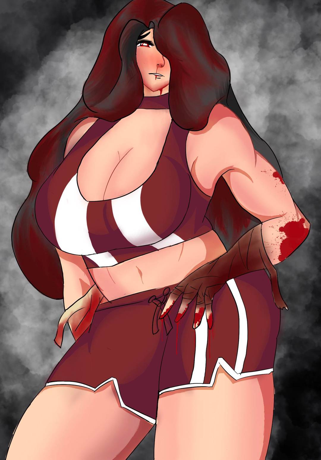 Scary fighter mom Artist: me