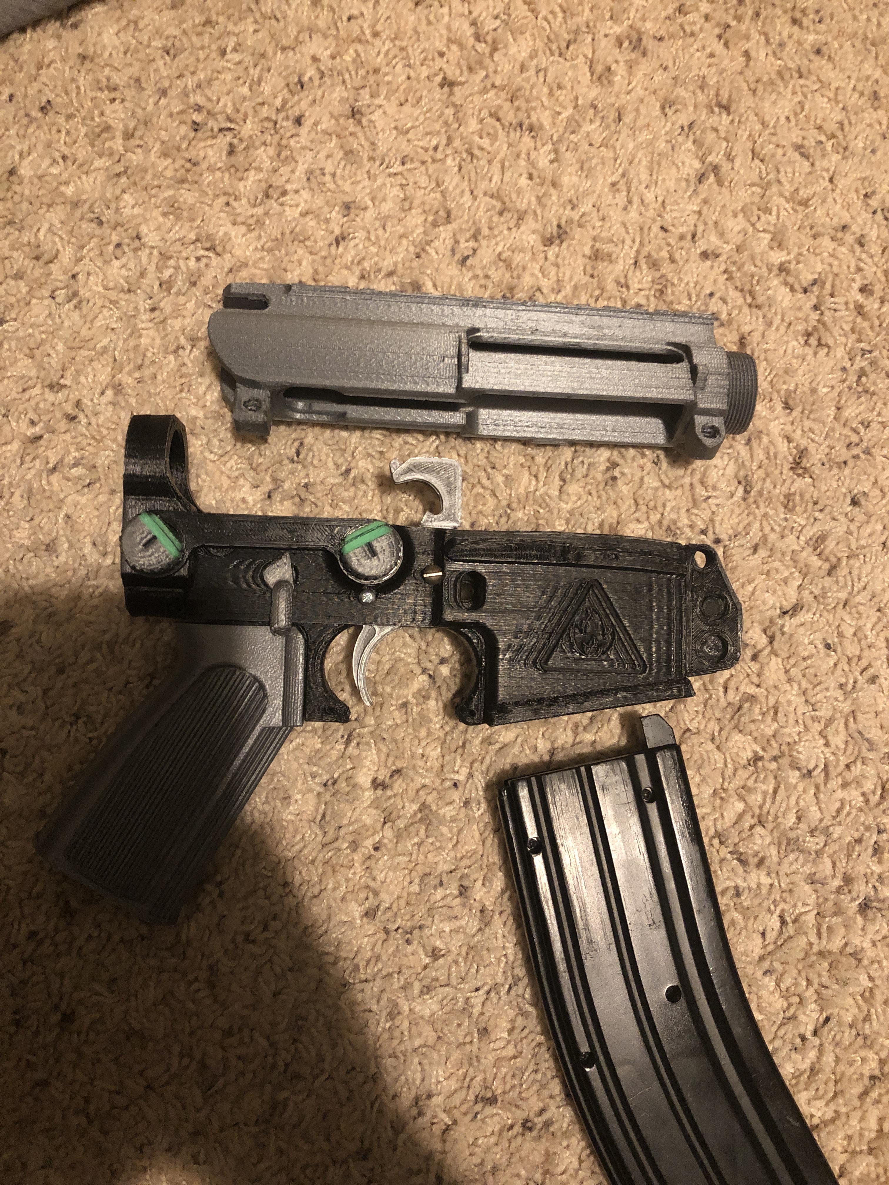 Screw Build Screw build AK? How about my W.I.P. 3D printed screw build AR-9? (Mag ...