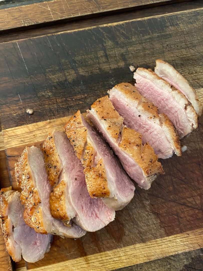 Seared duck breast