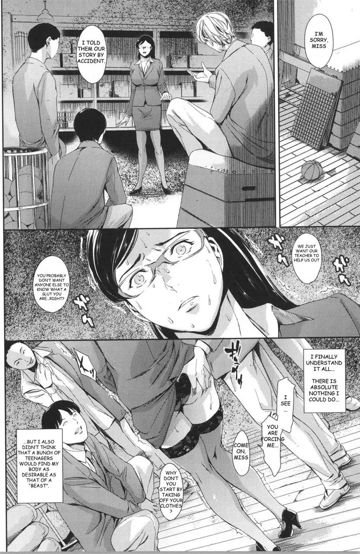 Busty teacher and student in a classroom engaging in oral sex and vaginal intercourse, Secret Promise by Tuna Empire