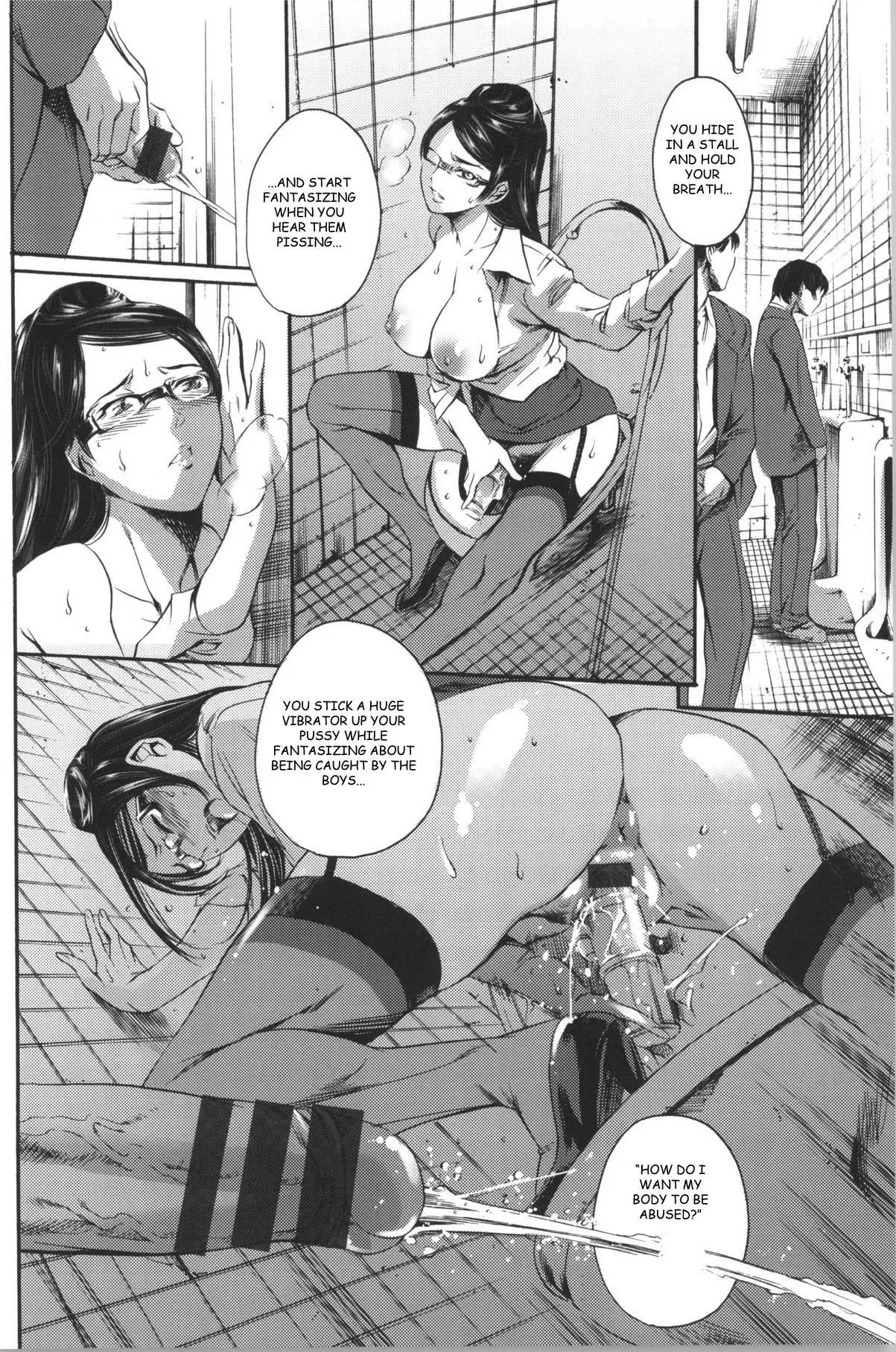 Busty teacher and student in a classroom engaging in oral sex and vaginal intercourse, Secret Promise by Tuna Empire