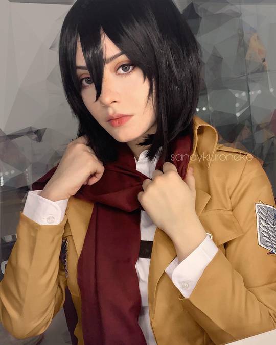 [self] Mikasa Ackerman cosplay by sandykuroneko