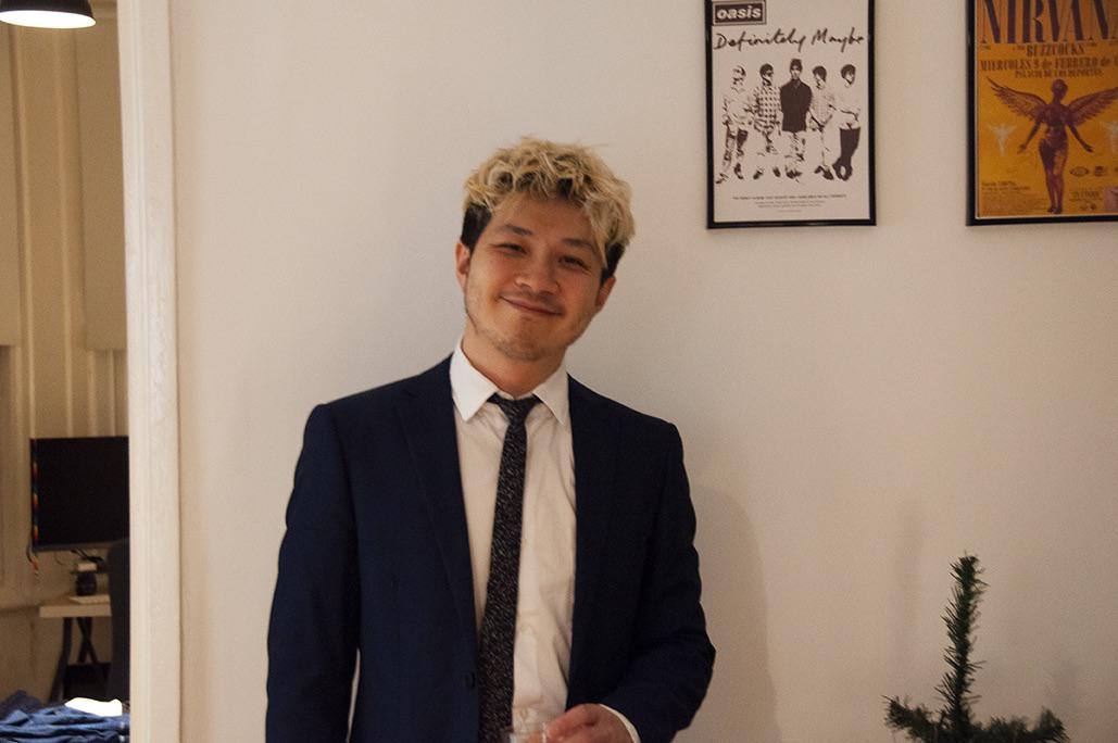 [self] Rare smiling pic from NYE