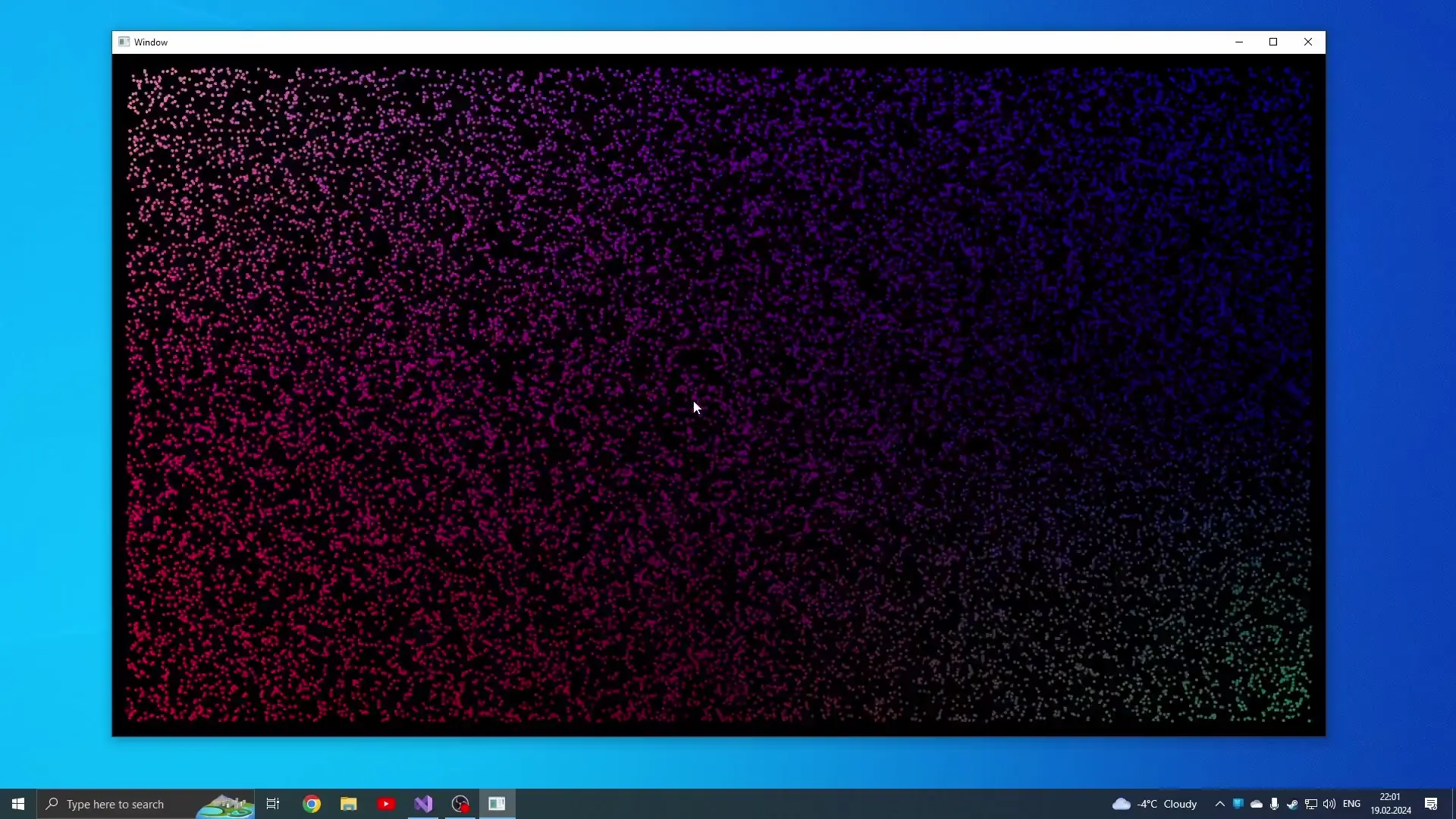 self-written 2d particles simulation