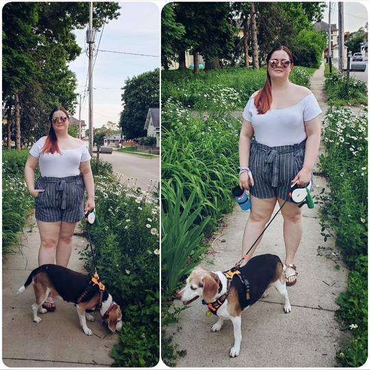 🔅Selfie Sunday🔅 Hello humidity goodbye pants. Paperbag shorts are my new obsession. Clothing details in comments!