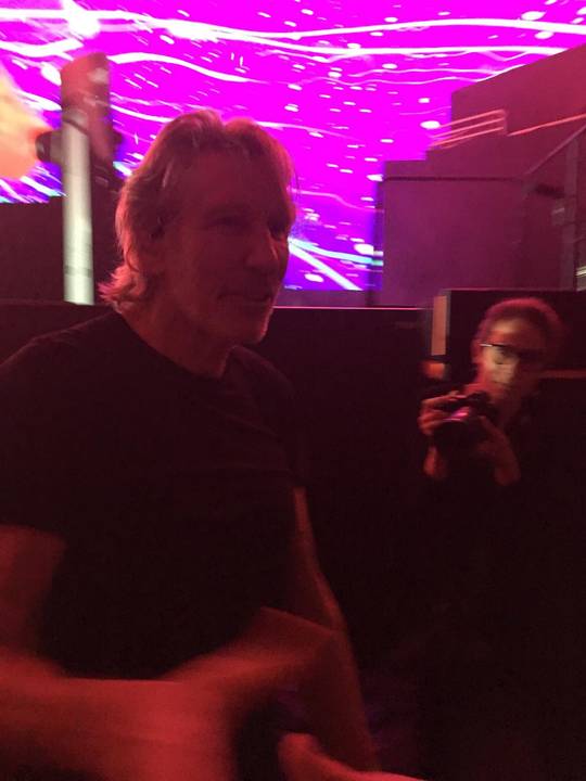 Shaking Roger’s hand after the first show of his The Wall tour last year.