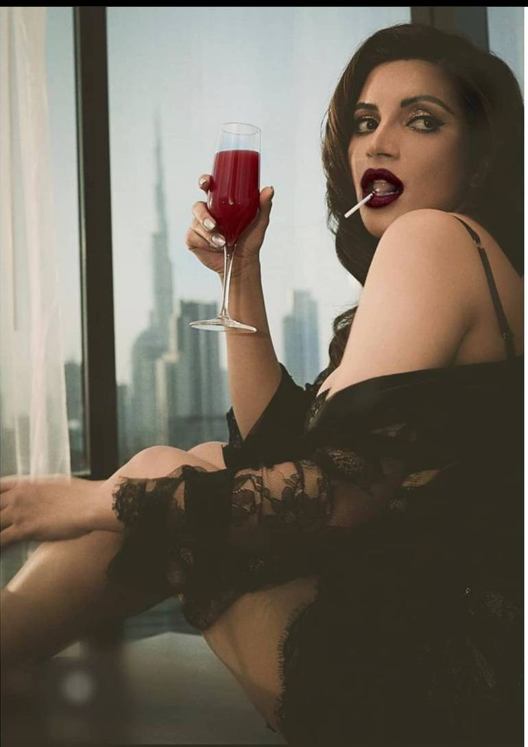 Shama Sikander sporting the Goth look