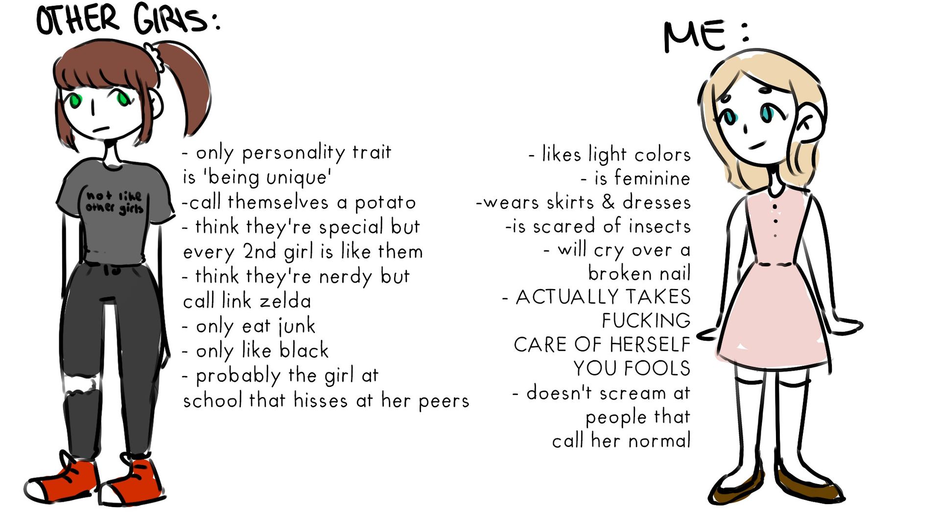 she just did a switcherooo