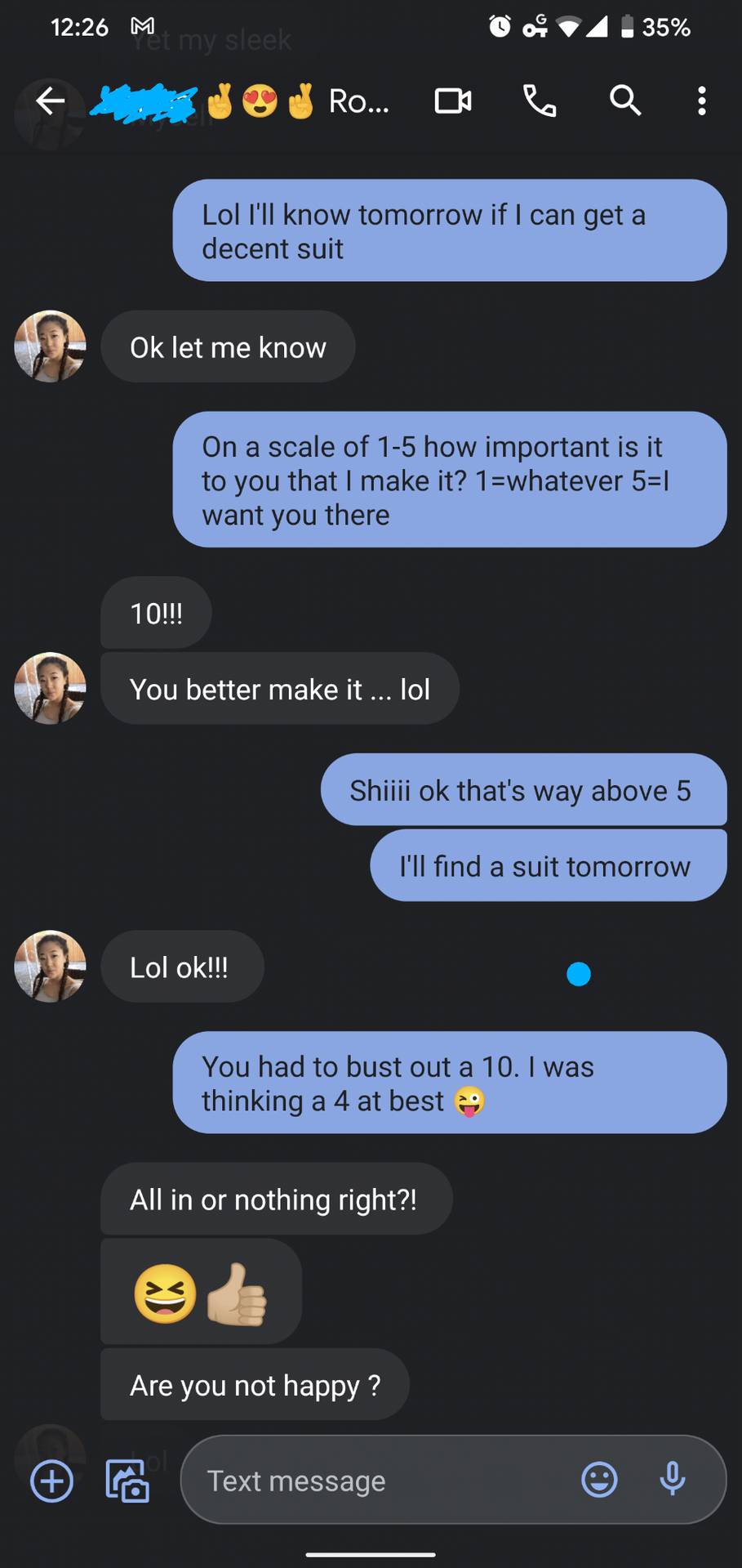 She made me 10/5 happy!