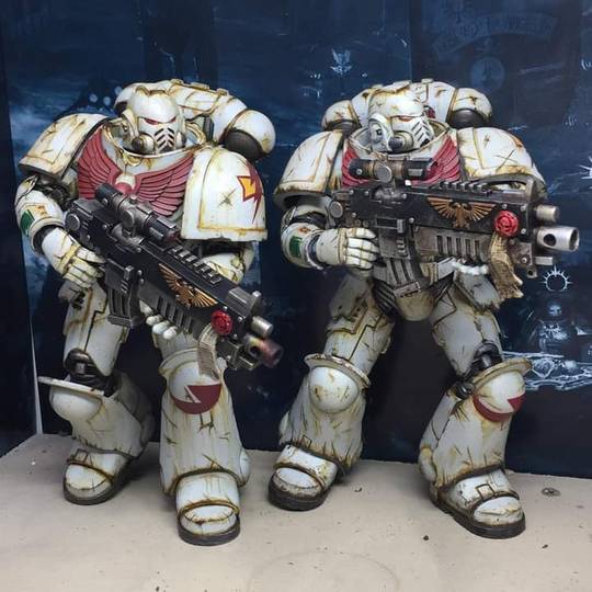 Side by side comparison of my latest commissions. These boys were a joy to paint.