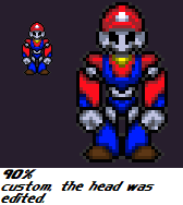 Since there weren't many Mecha Mario sprites out there, I decided to make my own base. 90% custom, the head was just used as an edit. If anyone wants to make a sheet out of this, I don't mind.