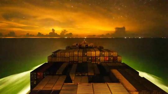 Skies over Ho-Chi Minh Harbor