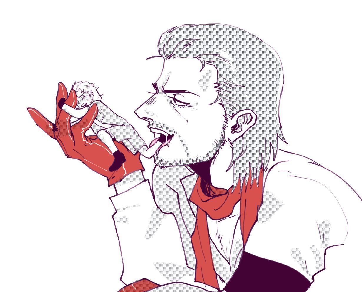 Snake teasing (unknown artist)