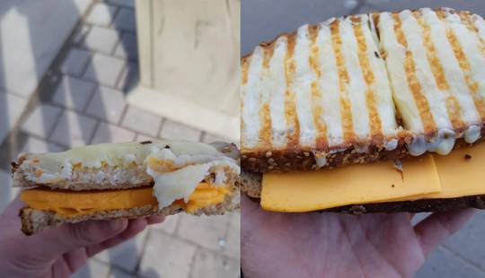 So called grilled cheese I got from Tim Hortons