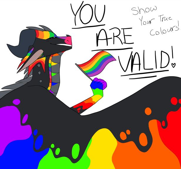 So sorry it's late but here's my pride drawing! I don't have anyone to