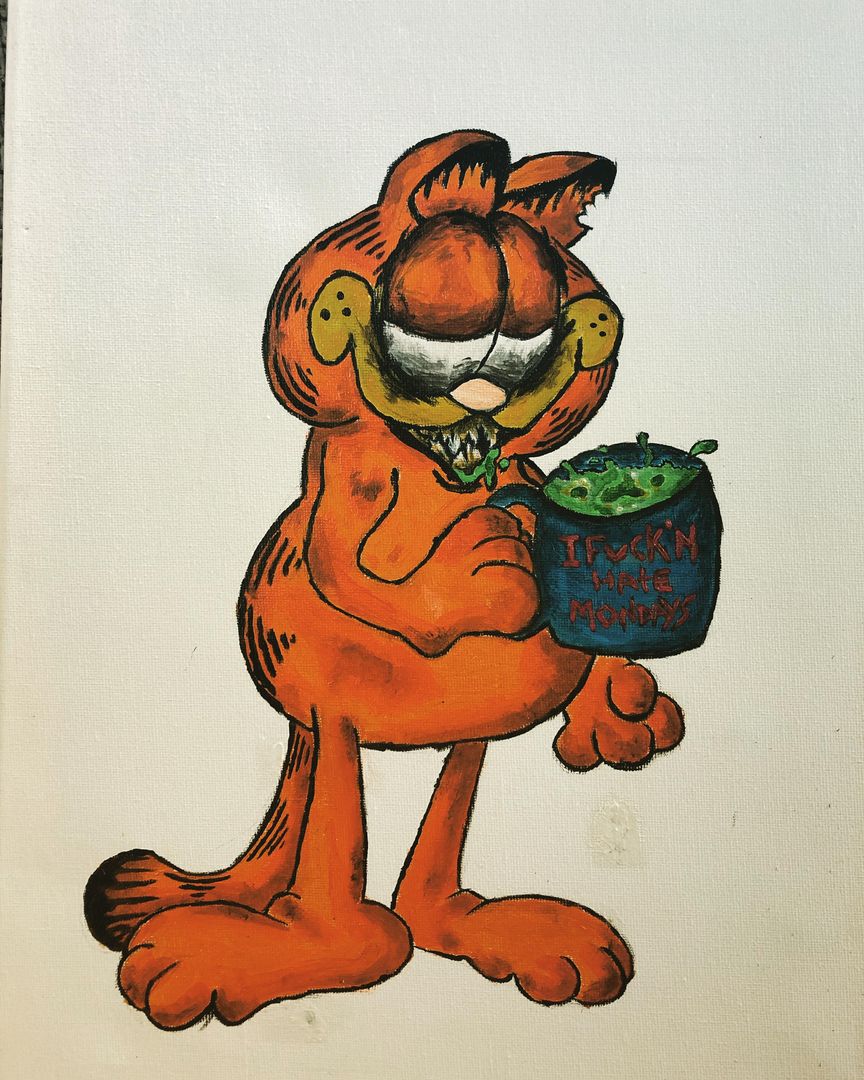 Some creepy Garfield art for yall 💀
