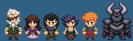 Some main characters and a lead baddie for a project I'm working on. C&amp;C welcome!