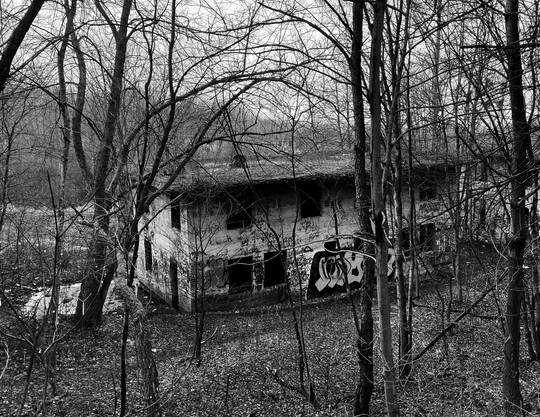 Some pics of another of my favorite places. The black and white makes it creepy, like something out of a horror movie.