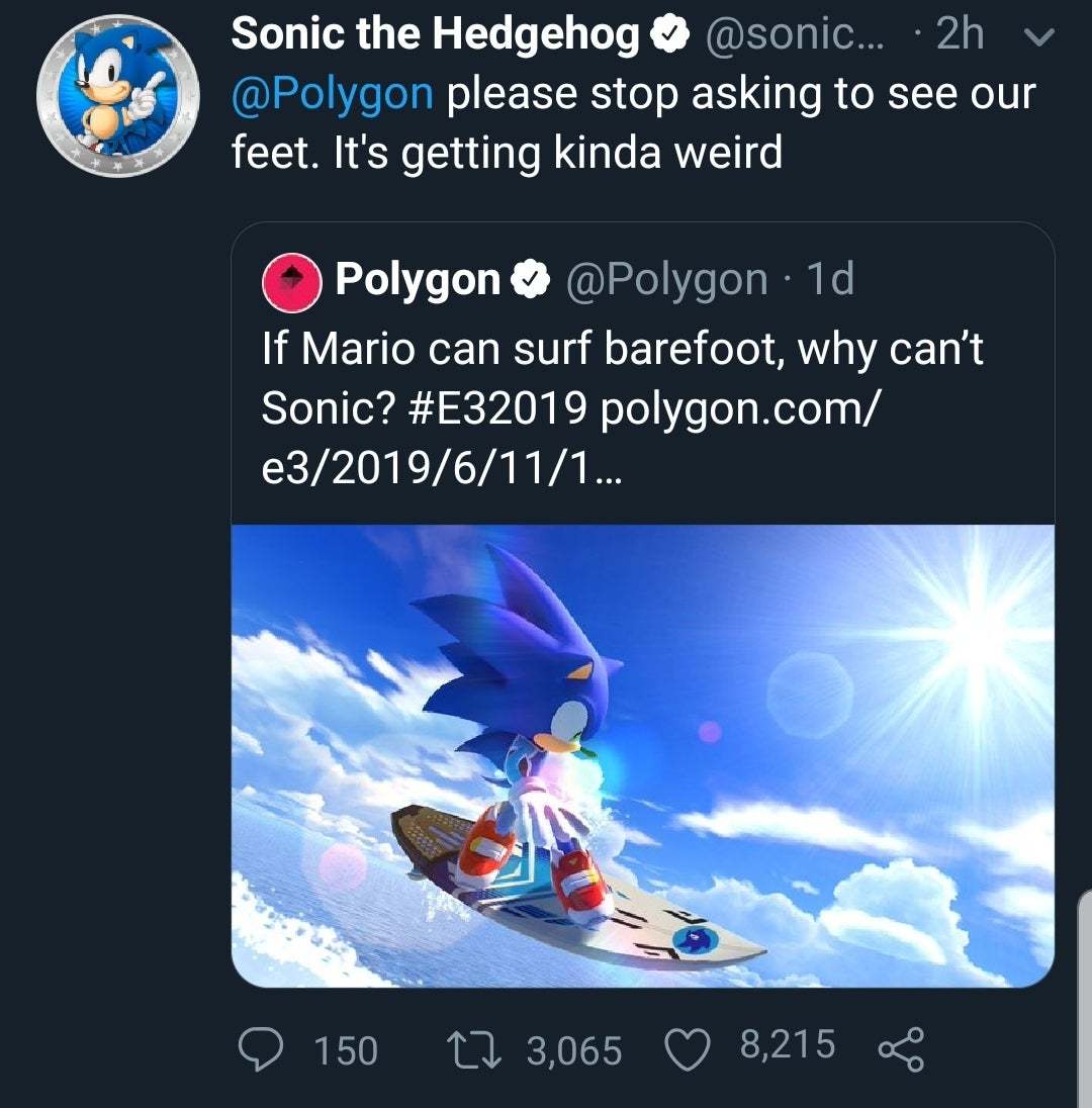 Sonic has had enough