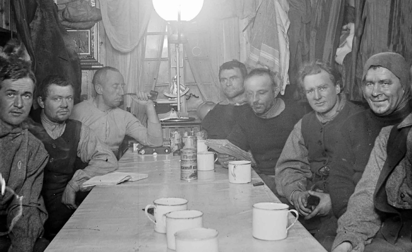 South Pole Expedition (Roald Amundsen with pipe). 1911.