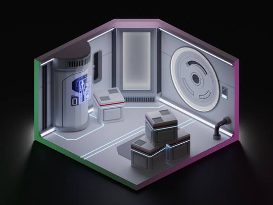 Spaceship Cabin - Blender 2.9