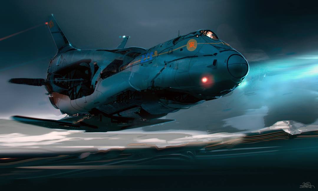 Spaceship Study by Sparth