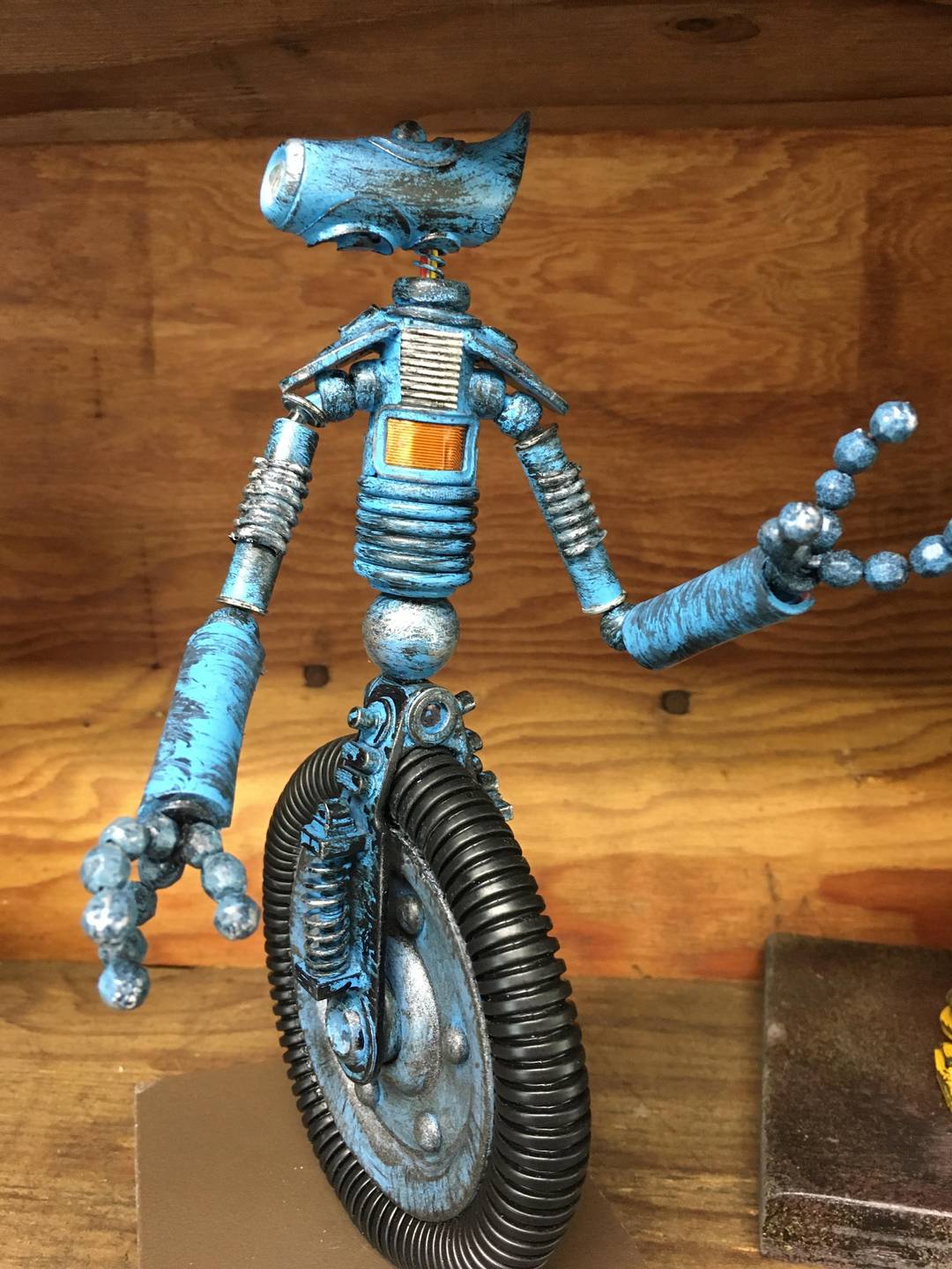 Speed bot, me, computer parts and paint, 2020. Inspired by Base Wars NES.